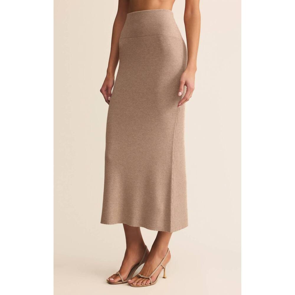 NEW Z SUPPLY eloise sweater skirt in beige - Picture 3 of 5